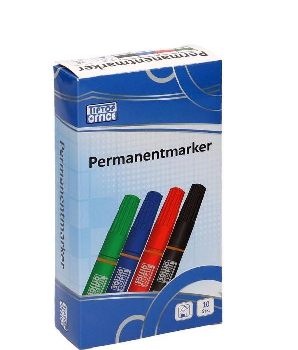 Permanentni marker 2,5-4mm okrugli vrh Plava