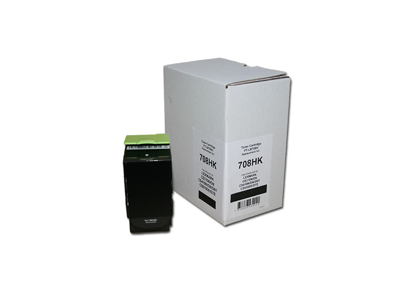 LEXMARK 708H, Black, 70C8HK0, 4000str.