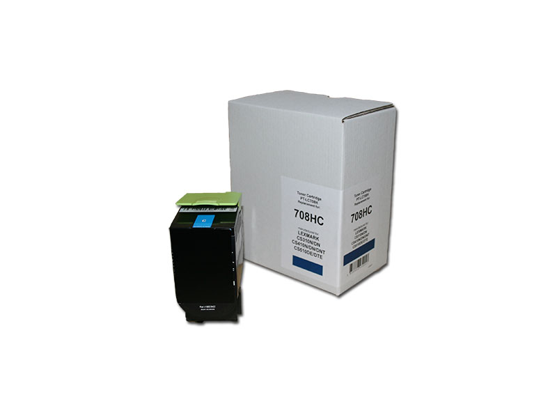 LEXMARK 708H, Cyan, 70C8HC0, 3000str.