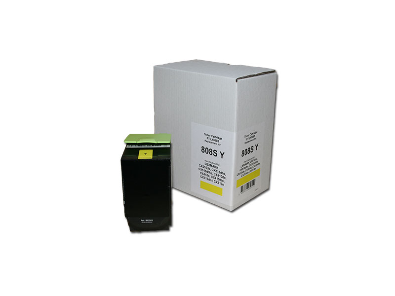 LEXMARK 808S, Yellow, 80C8SY0, 2000str.